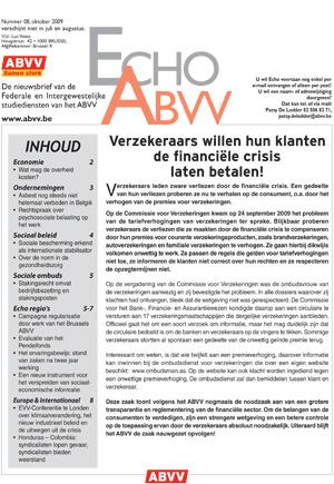 Echo ABVV nr. 8 - 2009